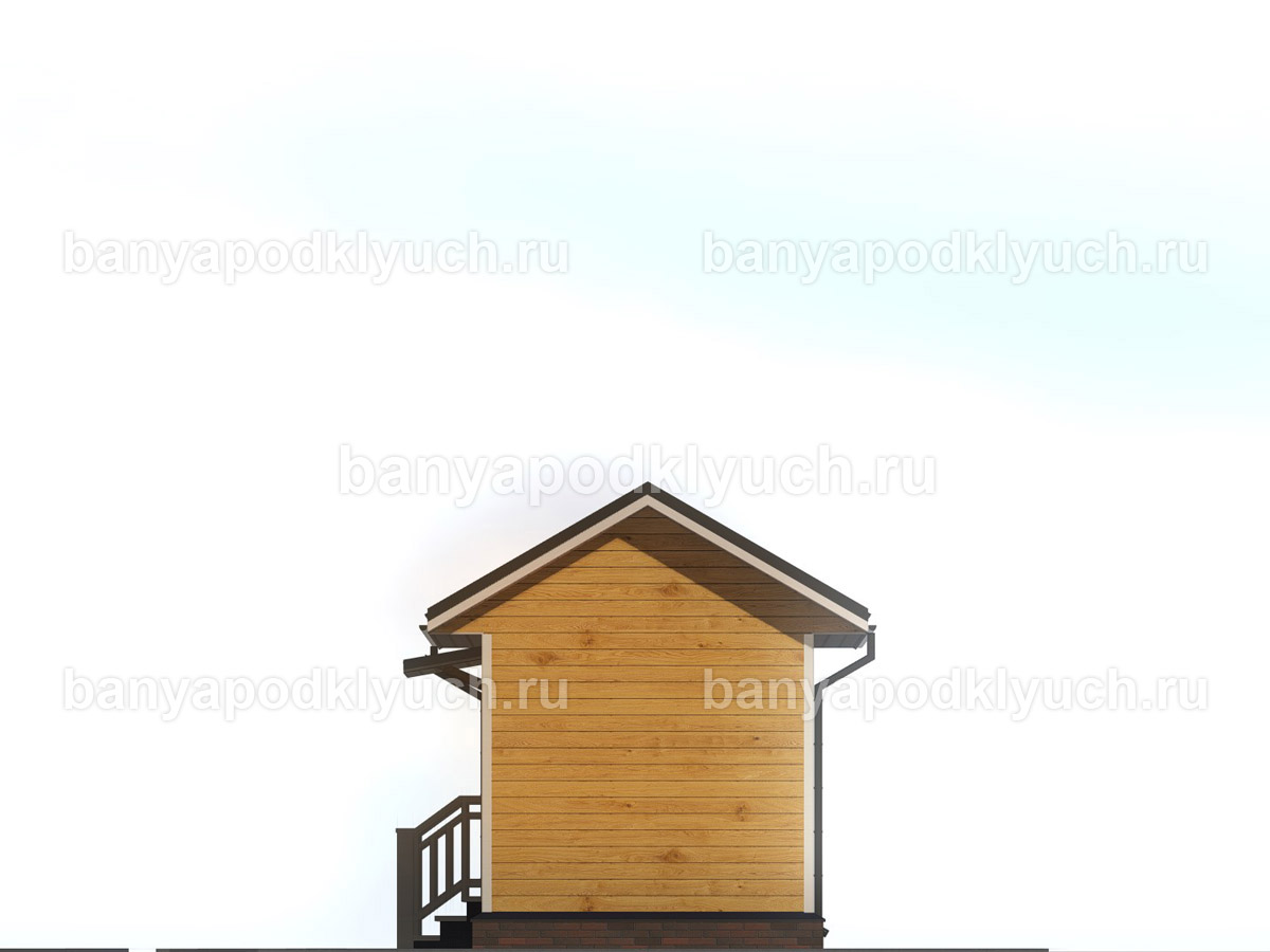 Баня из бруса 4x3 м Баня из бруса 4x3 м