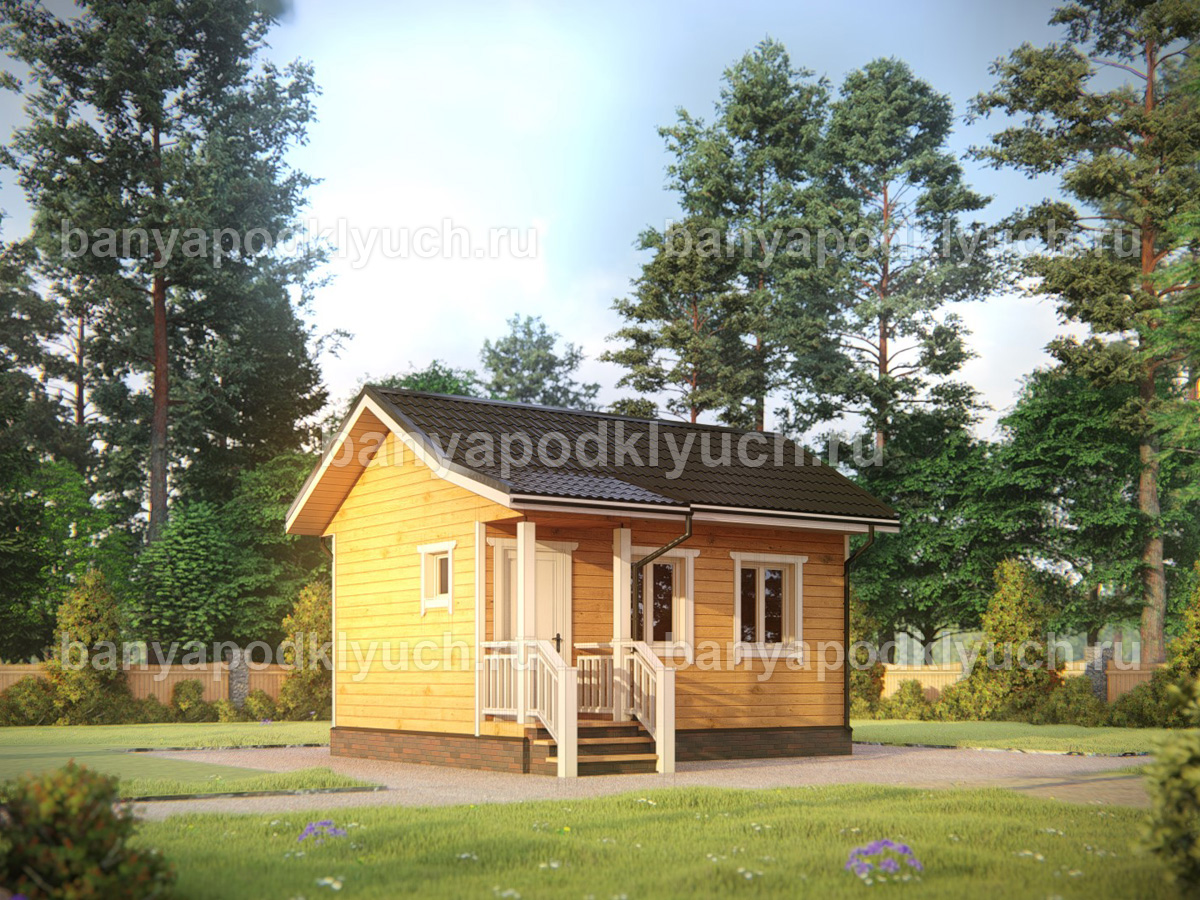 Баня из бруса 6x4 м Баня из бруса 6x4 м