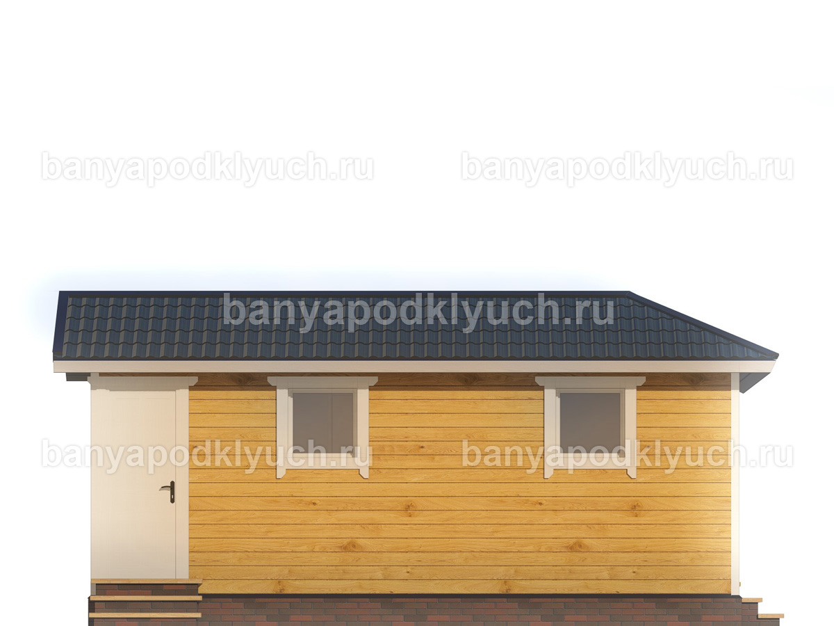 Баня из бруса 7x7 м Баня из бруса 7x7 м