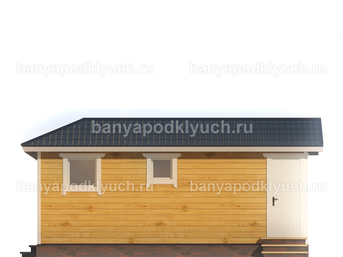 Баня из бруса 7x7 м Баня из бруса 7x7 м