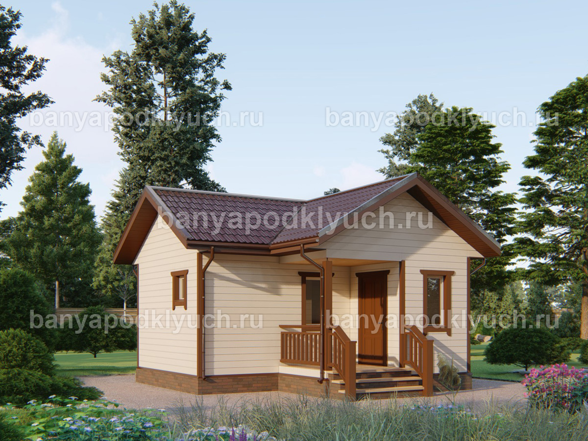 Каркасная баня 6x6 м Каркасная баня 6x6 м