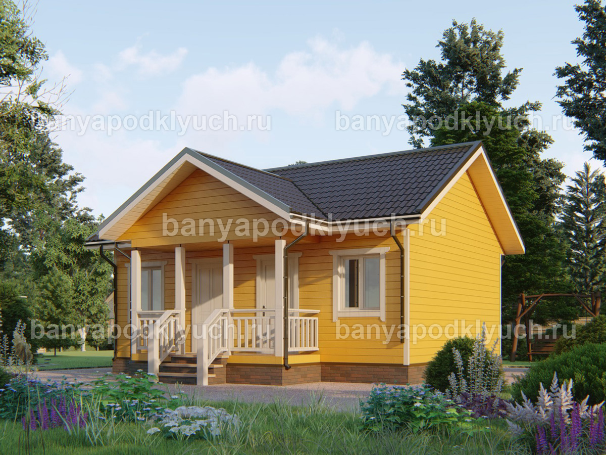 Каркасная баня 8x6 м Каркасная баня 8x6 м