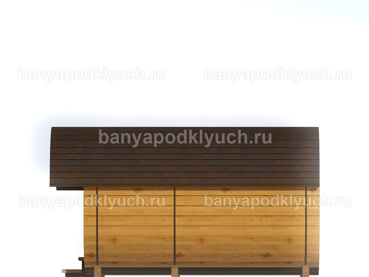 Баня-бочка 3.2x2.3 м Баня-бочка 3.2x2.3 м
